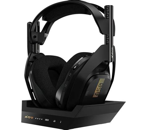 ASTRO A50 Wireless 7.1 Gaming Headset & Base Station - Black & Gold Fast Delivery | Currysie