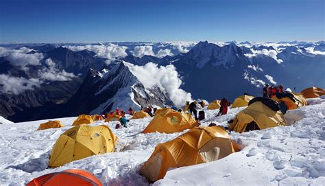 Mt. Manaslu, the eight highest peak of the world which is elevated at the height of 8,163 meter ...