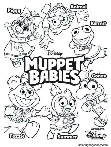 Muppet Babies Coloring Page - Free Printable Coloring Pages