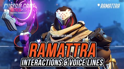 Ramattra Voice Lines & Hero Interactions (OVERWATCH 2 SEASON 2) - YouTube