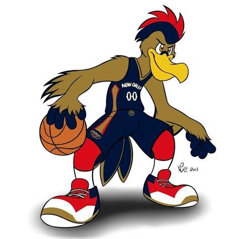 Pin by barbara becnel on Pelicans | Mascot, Sports drawings, Nba