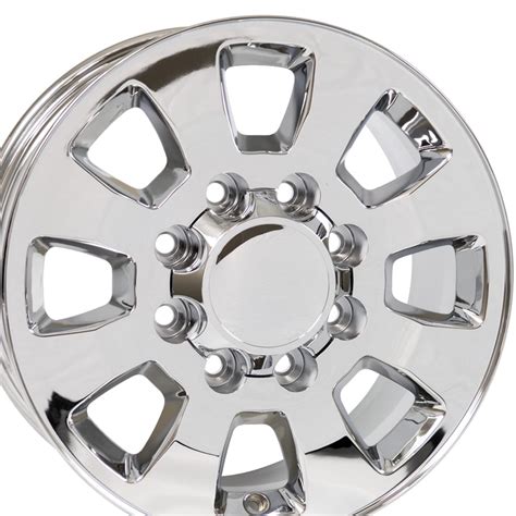 OE Wheels 18 inch Chrome 5501 Rim Fits Specific Heavy Duty GM Trucks - 8 Lug GMC Sierra Style ...