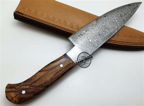 Regular Damascus Kitchen Knife Custom Handmade Damascus Steel4