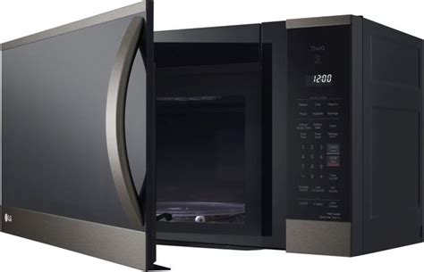 LG 1.8 Cu. Ft. PrintProof™ Black Stainless Steel Over The Range Microwave | Livingood's ...