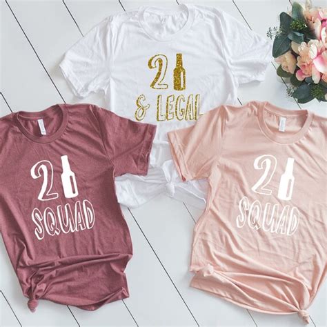 Birthday Girl Shirt 21 Birthday Shirt 21st Birthday Squad | Etsy