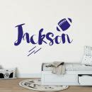 Boys Name American Football Wall Sticker | American Football Wall Decal