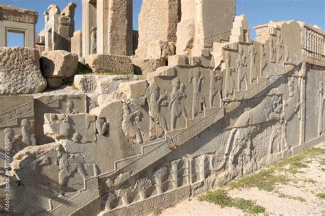 Reliefs at Persepolis, Iran Stock Photo | Adobe Stock