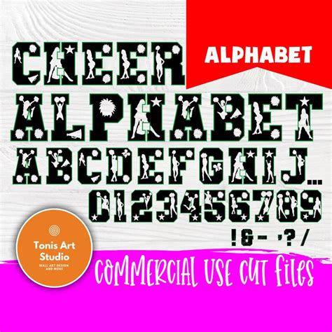 Cheer font SVG Cheer alphabet cut file Cheerleader svg | Etsy