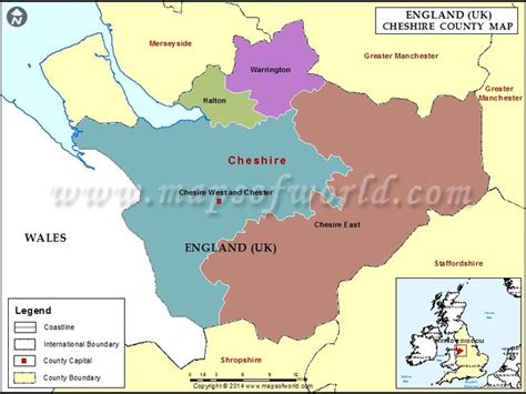 Cheshire County Map