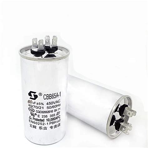 CBB65 60uF Motor Running Capacitor Start Capacitor for Air Conditioner ...