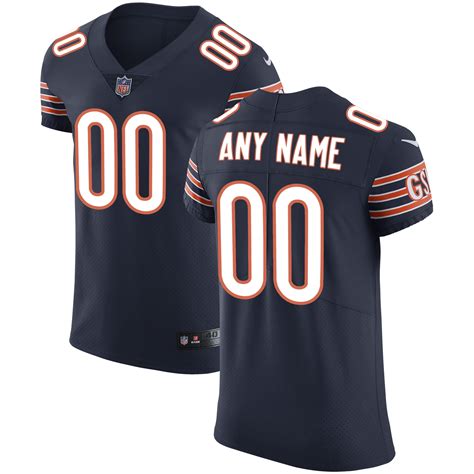 Men's Nike Navy Chicago Bears Vapor Untouchable Custom Elite Jersey