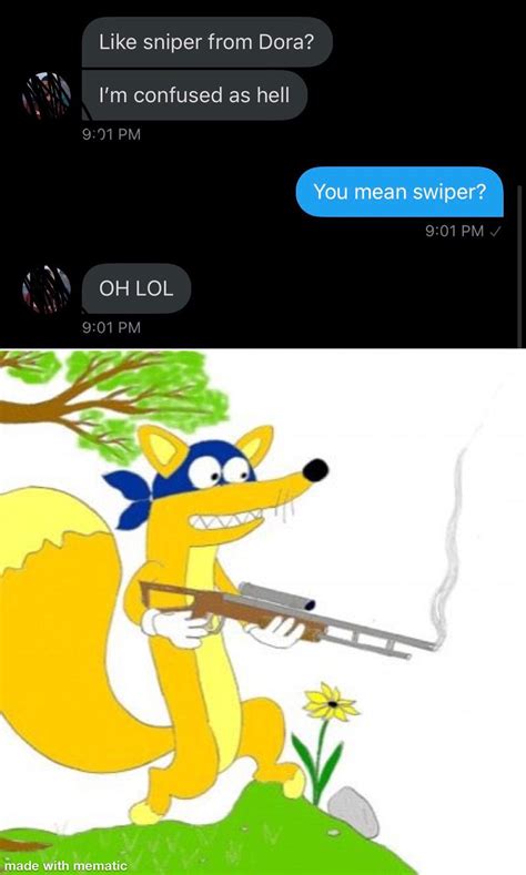 Swiper no sniping : r/memes