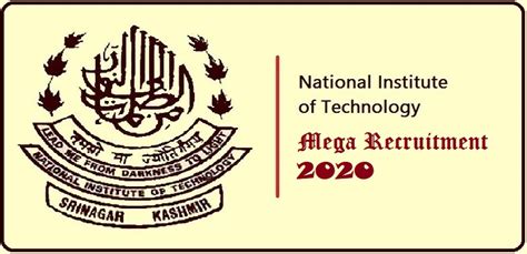 National Institute Of Technology Recruitment 2020 - Various Posts ...