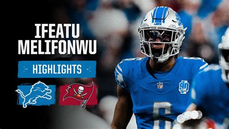 Ifeatu Melifonwu Divisional Round highlights | Lions vs. Buccaneers - YouTube