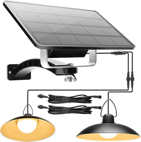 Solar Shed Light Outdoor with Dual Head JACKYLED Solar Barn Lights ...