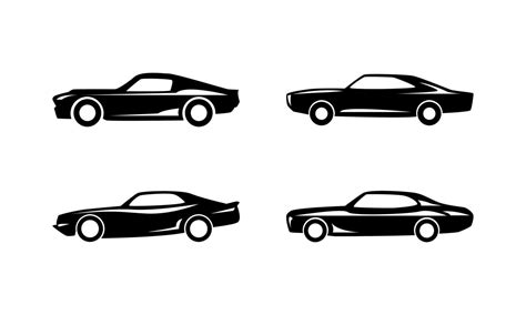 side view car silhouette icon set. 21688191 Vector Art at Vecteezy