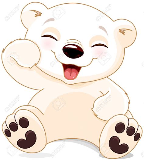 Illustration of cute polar bear is laughing Illustration , #Ad, #cute ...