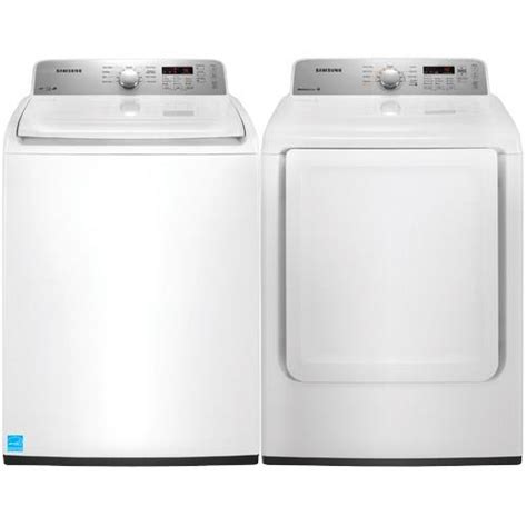 Samsung WA400PJHDWR 4.0 CuFt White 27" Top Load Washer With 7.2 CuFt ...