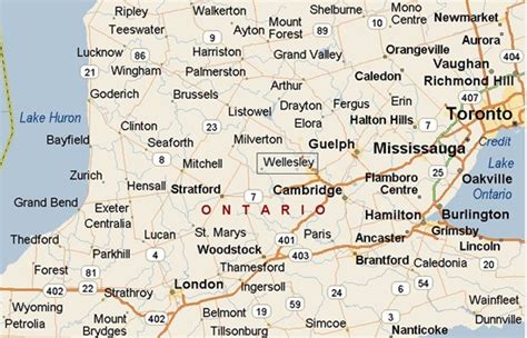 Where is Wellesley, Ontario? see area map & more