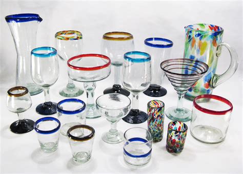 Drinking Glasses - Mexican Hand Blown Glass for your Bar, Kitchen, and ...