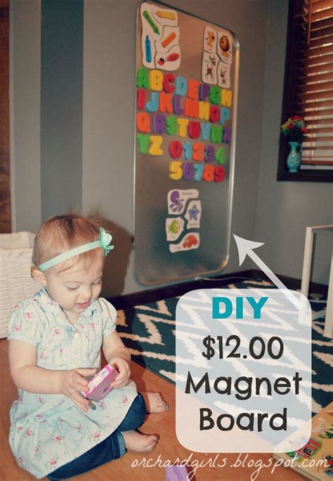 DIY: Oil Drip Pan Magnet Board for Kids | Kids playroom, Toddler ...