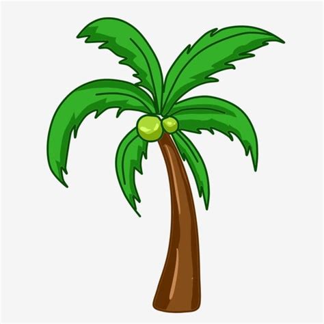 Pohon Kelapa Kartun Hijau, Clipart Pohon, Pohon Kelapa, Pohon Besar PNG Transparan Clipart dan ...