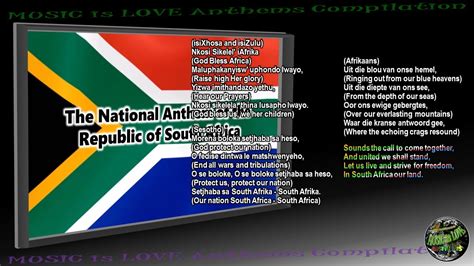 South Africa National Anthem Lyrics