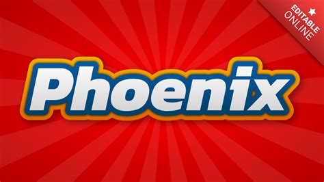 Phoenix | Text Effect Generator | TextStudio