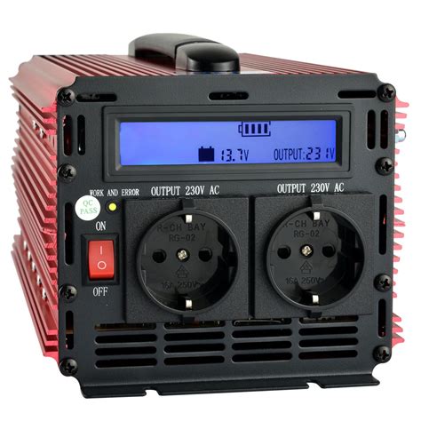 Power inverter 2000W /4000W peak DC 12V to AC 220V 230V with Lcd display -in Inverters ...