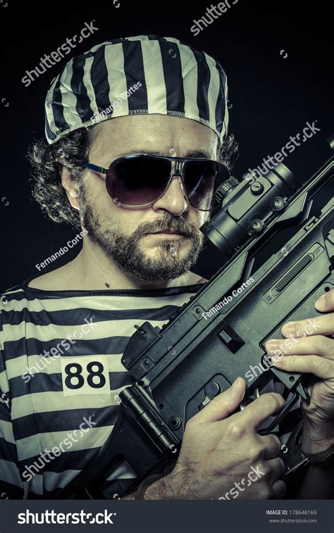 Suppresion Prison Riot Concept Man Holding Stock Photo 178648169 | Shutterstock