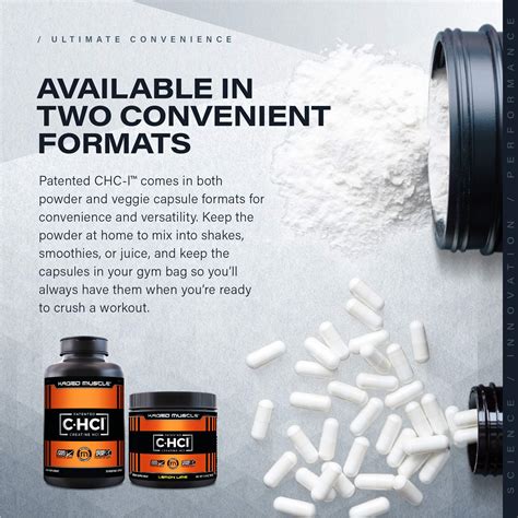 Creatine HCl Capsules, Kaged Muscle Creatine HCl Pills, Patented Creatine Hydrochloride Powder ...