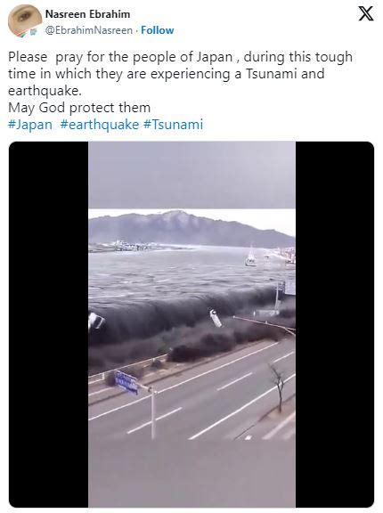 VIDEO goes viral in name of earthquake and tsunami in Japan | VIDEO ...