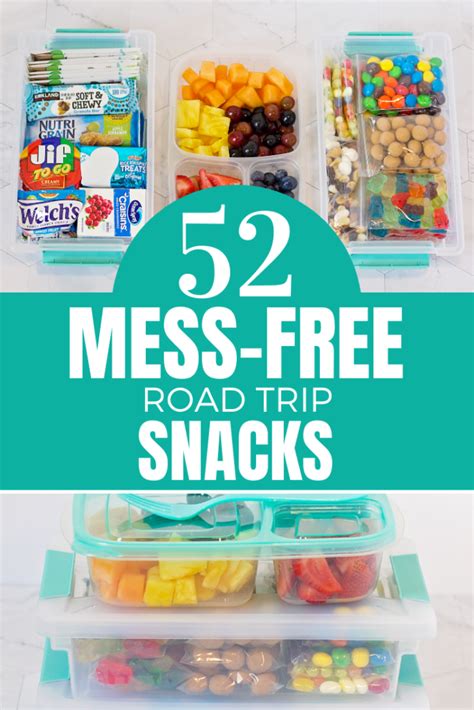 52 Mess-Free Kids Road Trip Snacks They Will Love - Practical Perfection