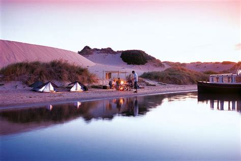 Beach camping in Coorong National Park along South Australia's ...