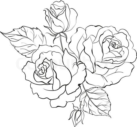 Easy Rose Design Flower Drawing - destiny-jdb-fanfiction