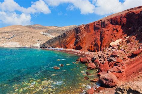 Red beach on Santorini island — Stock Photo © Photocreo #54559529