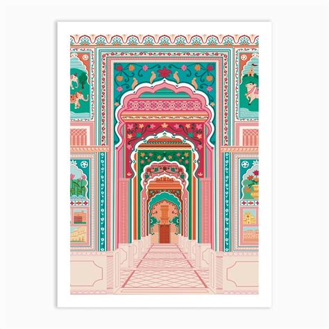 Patrika gate Art Print by Nkaarts - Fy