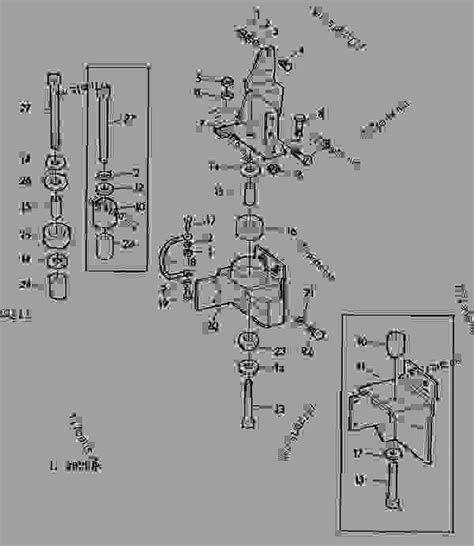 ROLLGARD - MOUNTING PARTS [03D01] - TRACTOR John Deere 4040 - TRACTOR - 4040, 4240, 4440 ...