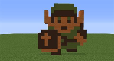 Minecraft Pixel Art~8-Bit Link by NoahFan on DeviantArt