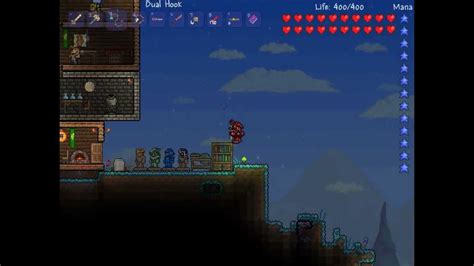 Terraria 1.1 - Dual Hook - YouTube