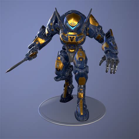 ArtStation - Robot Warrior Concept