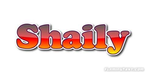 Shaily Logo | Free Name Design Tool from Flaming Text