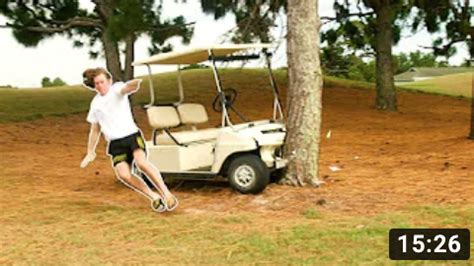 Golf Cart Slide & Flip - Golf Cart Fails