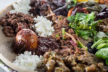 Ethiopian Food, Combination Platter Stock Photo - Image of ater, ayib: 280272354