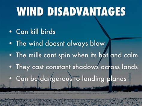 Advantages And Disadvantages Of Wind Energy