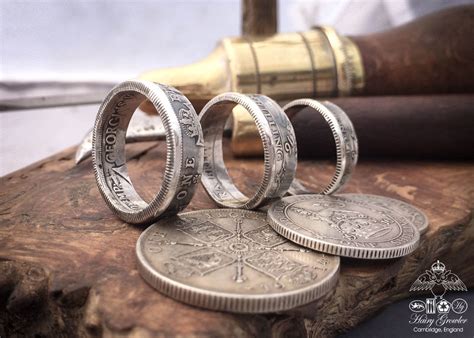 Eco-conscious, eco-friendly, recycled silver coin wedding rings. Totally handcrafted and ...