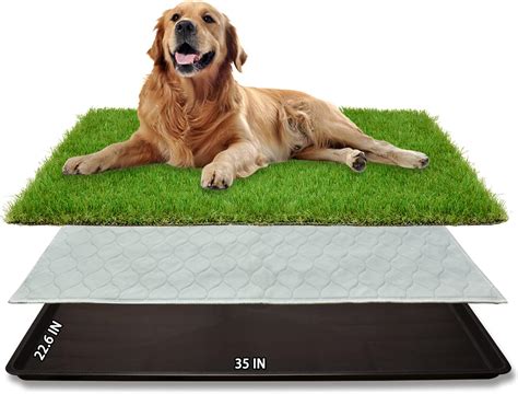 Amazon.com: Dog Grass Large Potty Patch, Dog Litter Boxes Artificial Dog Grass Bathroom Turf for ...