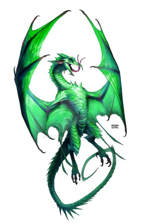 Emerald Dragon by BryanSyme on DeviantArt