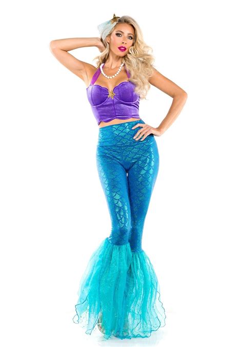 Zeemeermin broek | Adult mermaid costume, Costumes for women, Little mermaid costumes