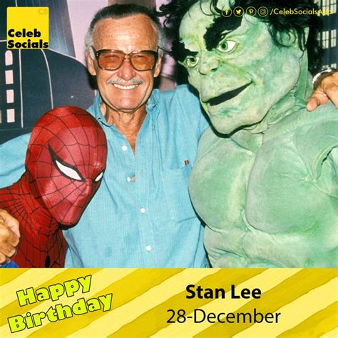 #CelebSocials wishes a Very #HappyBirthday to Stan Lee #HBDTStanLee #StanLeeBirthday # ...